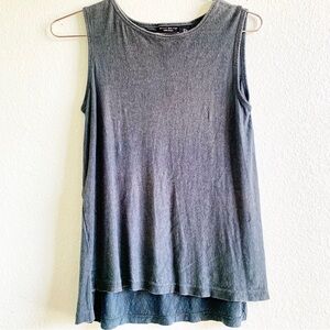 WILLI SMITH 100% linen sleeveless tank top shirt sage green Small